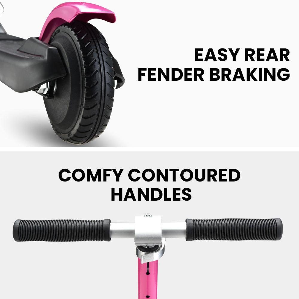 ROVO KIDS Electric Scooter Lithium Ride-On Foldable E-Scooter 125W Rechargeable, Pink Products On Sale Australia | Outdoor > Others Category