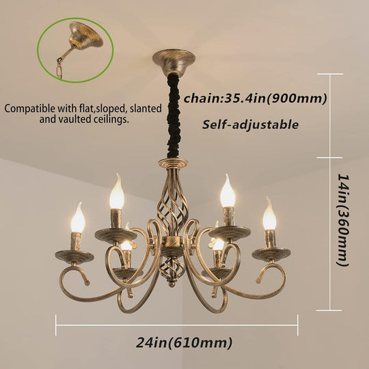 Buy Rustic Chandeliers,6 -Light , French Country discounted | Products On Sale Australia