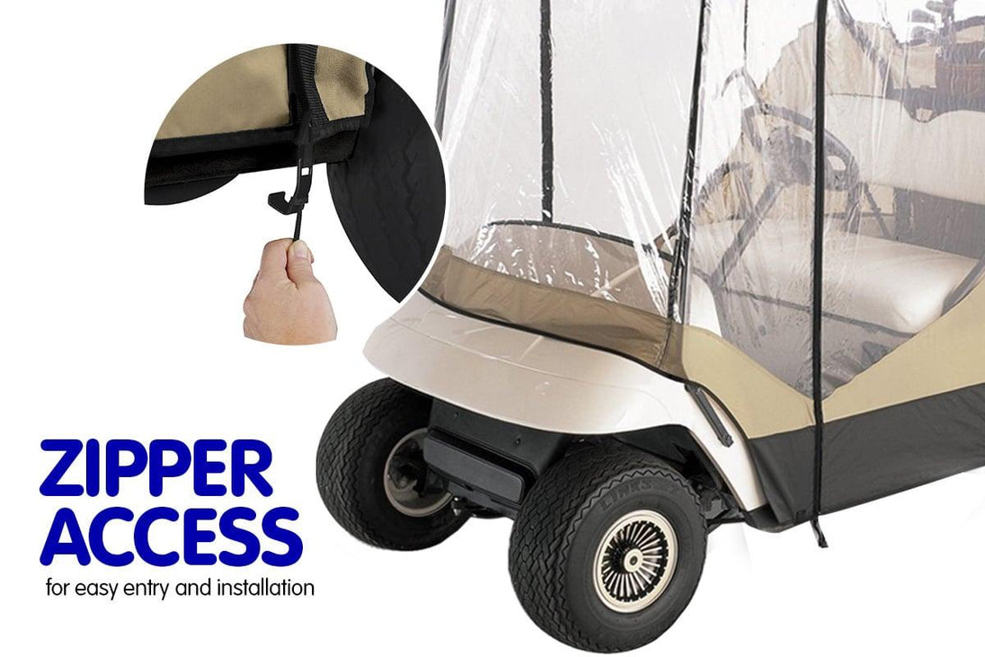 Buy Samson 2 Seater Golf Cart Enclosure Waterproof Cover Buggy discounted | Products On Sale Australia