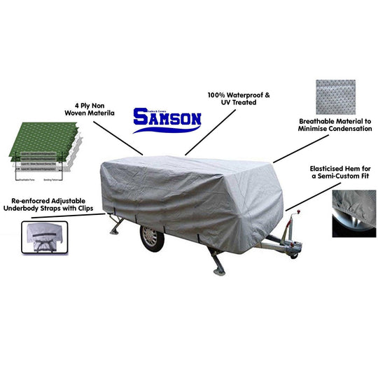 Buy Samson Heavy Duty Trailer Camper Cover 14-16ft discounted | Products On Sale Australia