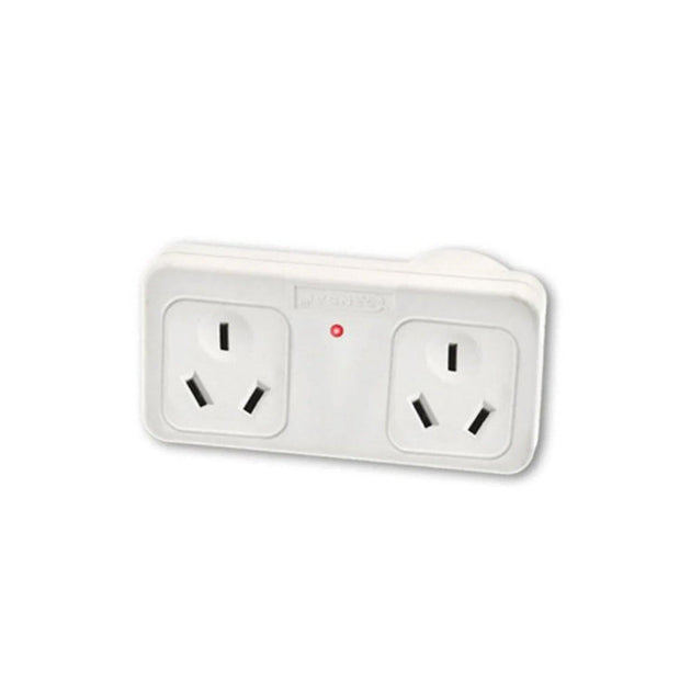 Buy Sansai Surge Protected Adaptor Double Right Hand discounted | Products On Sale Australia