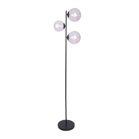 Buy Sarantino 3-Light Black Metal Floor Lamp discounted | Products On Sale Australia