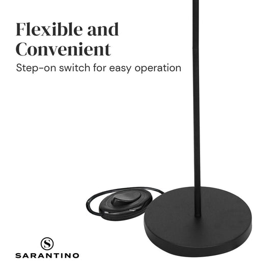 Buy Sarantino 3-Light Black Metal Floor Lamp discounted | Products On Sale Australia