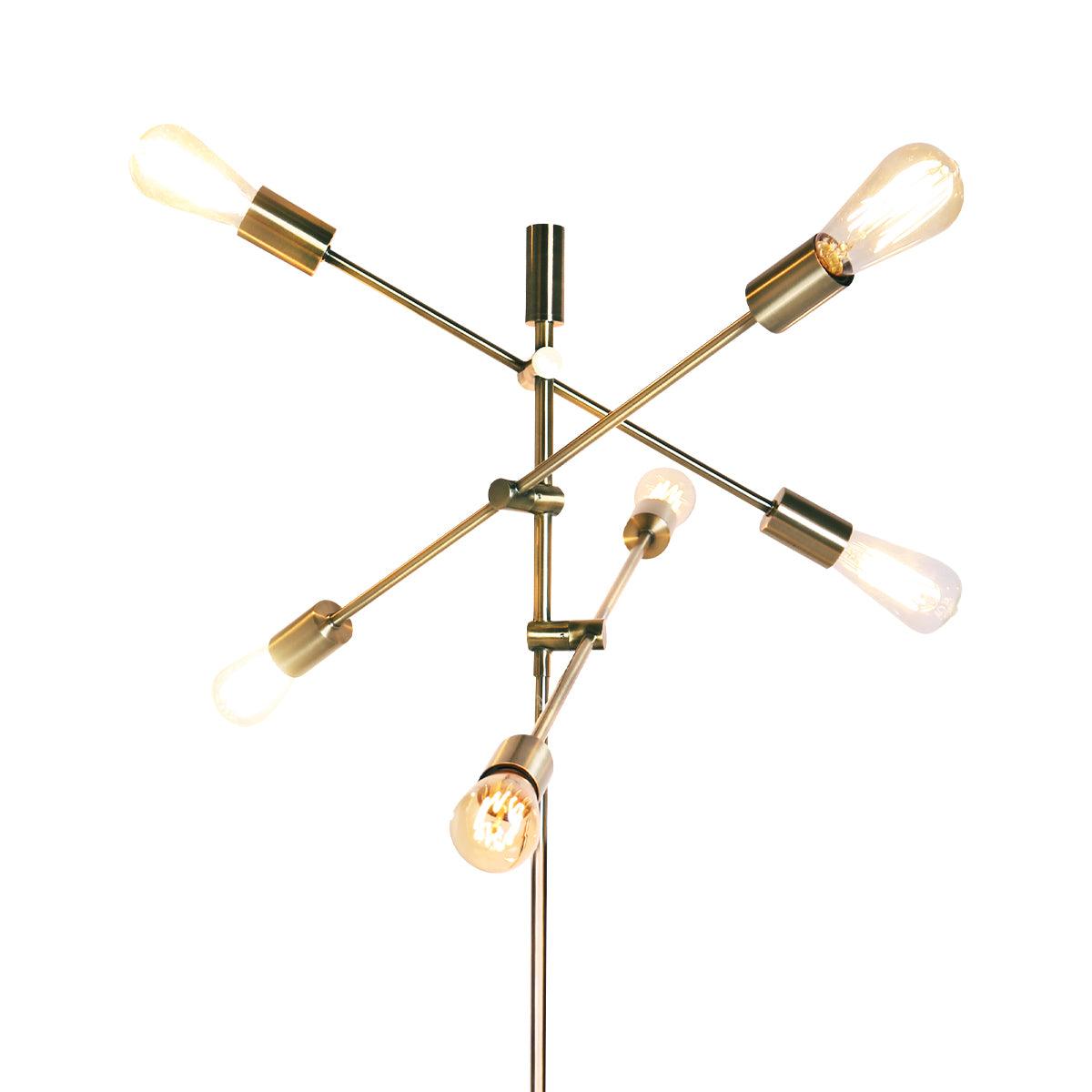 Buy Sarantino 6-Light Metal Sputnik Floor Lamp discounted | Products On Sale Australia