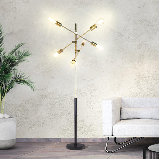 Buy Sarantino 6-Light Metal Sputnik Floor Lamp discounted | Products On Sale Australia