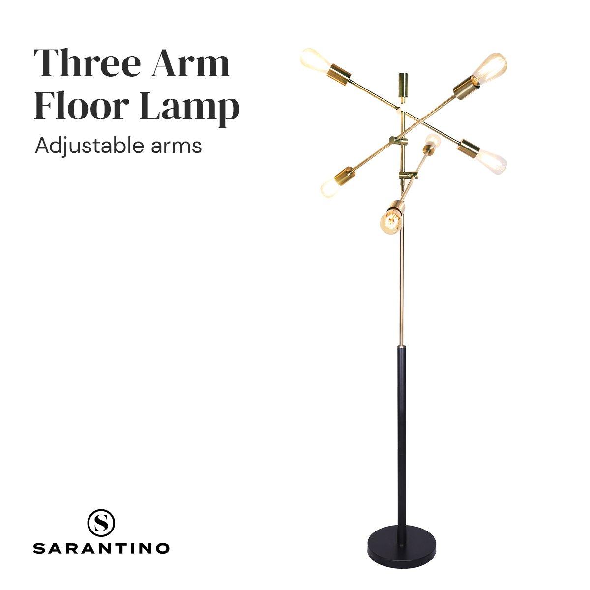 Buy Sarantino 6-Light Metal Sputnik Floor Lamp discounted | Products On Sale Australia