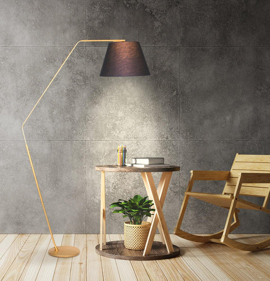 Buy Sarantino Arc Floor Lamp with Empire Shade discounted | Products On Sale Australia