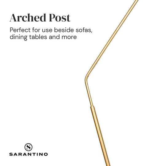 Buy Sarantino Arc Floor Lamp with Empire Shade discounted | Products On Sale Australia