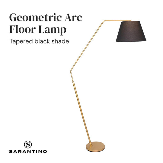 Buy Sarantino Arc Floor Lamp with Empire Shade discounted | Products On Sale Australia