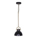 Buy Sarantino Black and Gold Pendant Light discounted | Products On Sale Australia