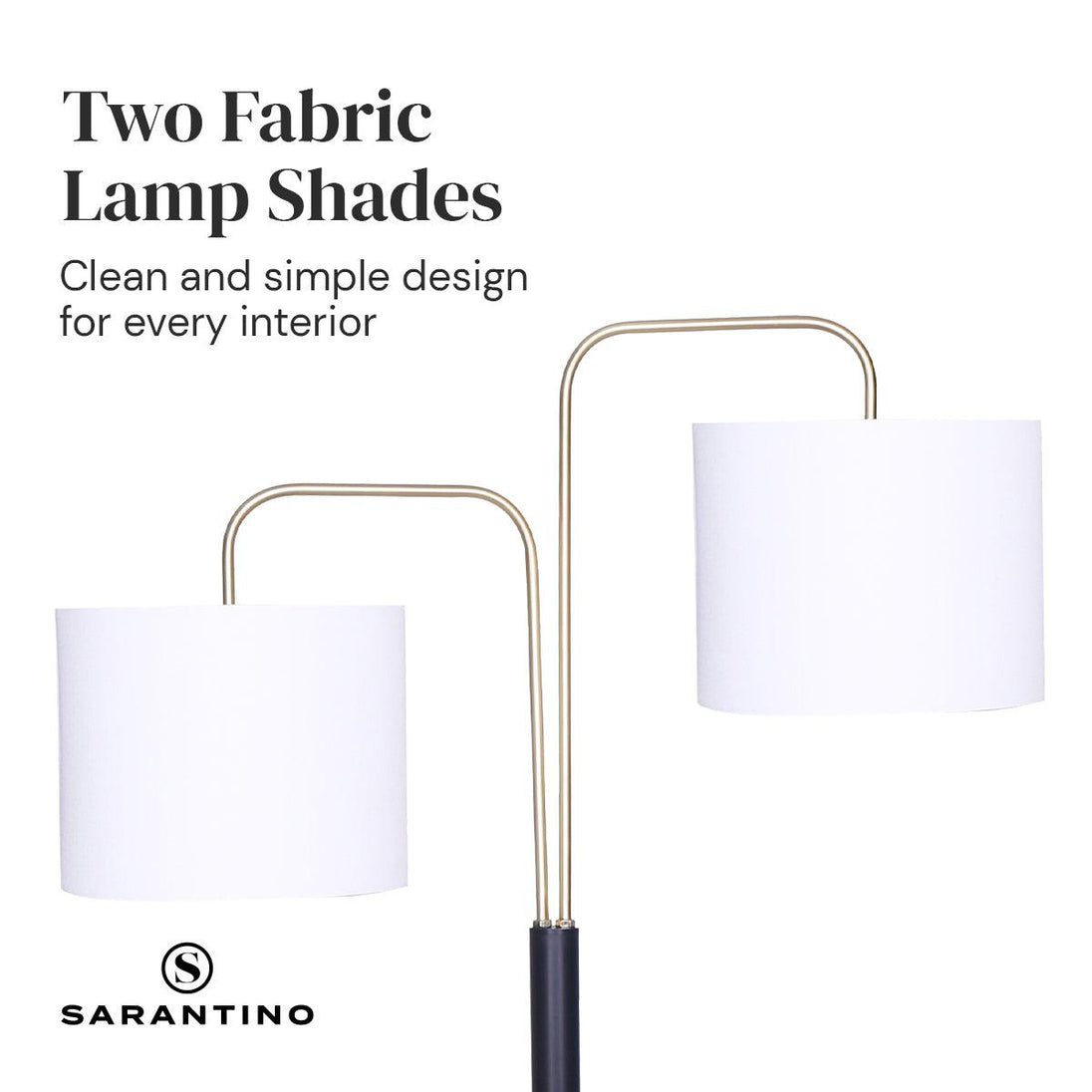 Buy Sarantino Black/Brass Finish Reading Light Electric Table Lamp discounted | Products On Sale Australia