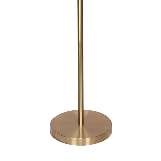 Buy Sarantino Brushed Gold Height-Adjustable Metal Floor Lamp discounted | Products On Sale Australia