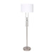 Buy Sarantino Brushed Nickel Height-Adjustable Metal Floor Lamp discounted | Products On Sale Australia