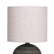 Buy Sarantino Ceramic Table Lamp With Striped Pattern In Antique Black discounted | Products On Sale Australia