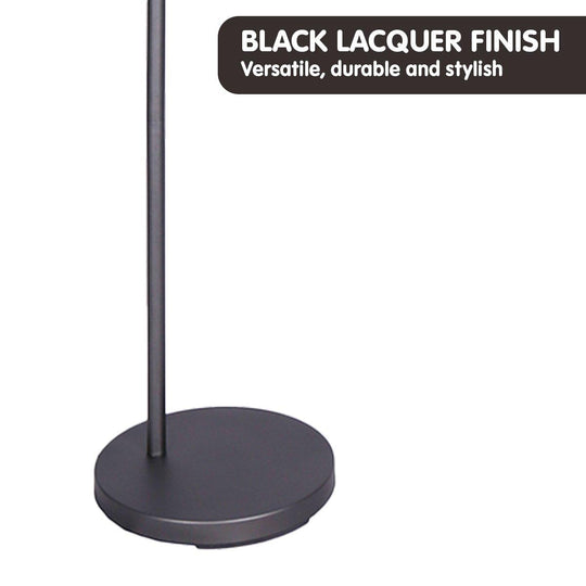 Buy Sarantino Dark Grey Floor Lamp Industrial Chic Adjustable Angle discounted | Products On Sale Australia