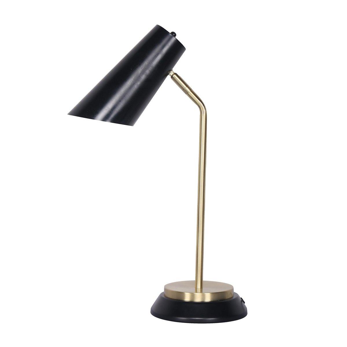 Buy Sarantino Electric Reading Light Table Lamp Brass Finish - Black discounted | Products On Sale Australia