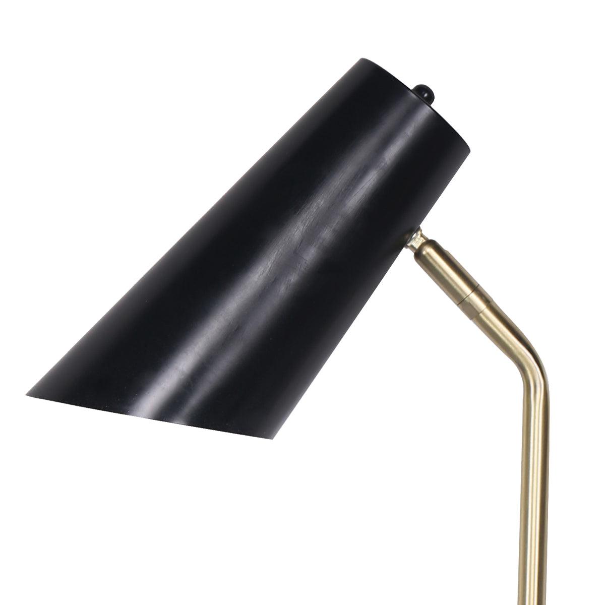 Buy Sarantino Electric Reading Light Table Lamp Brass Finish - Black discounted | Products On Sale Australia