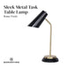 Buy Sarantino Electric Reading Light Table Lamp Brass Finish - Black discounted | Products On Sale Australia