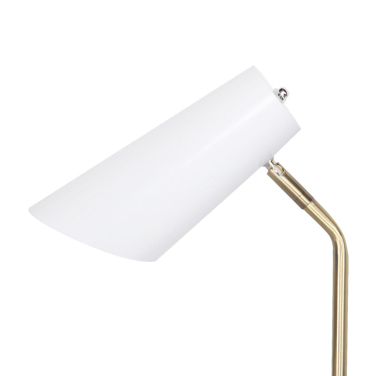 Buy Sarantino Electric Reading Light Table Lamp Brass Finish - White discounted | Products On Sale Australia