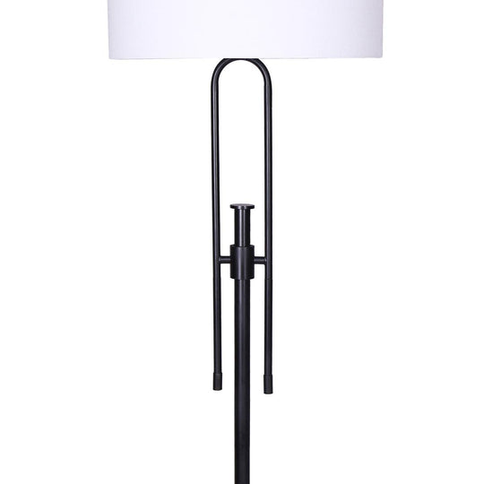 Buy Sarantino Height-Adjustable Metal Floor Lamp Matte Black discounted | Products On Sale Australia