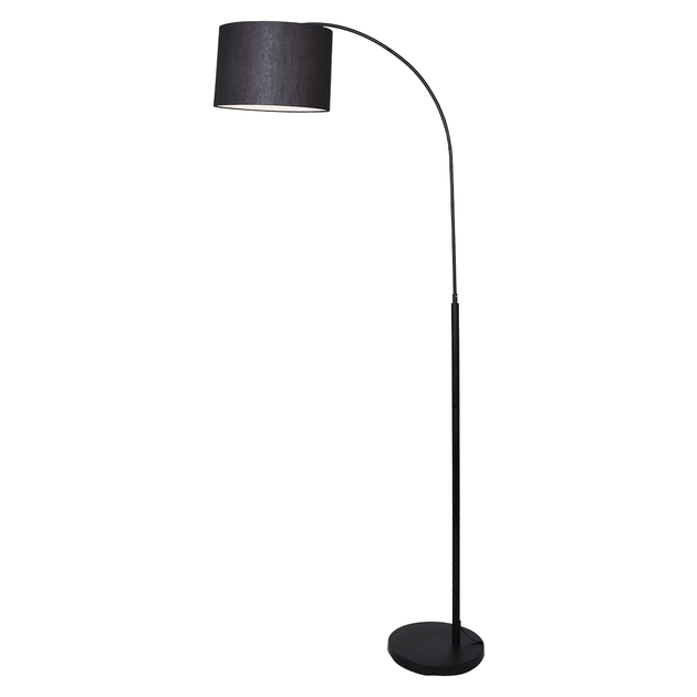 Buy Sarantino Metal Arc Arm Floor Lamp Shade Black discounted | Products On Sale Australia