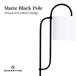 Buy Sarantino Metal Floor Lamp with Marble Base & Off-White Shade discounted | Products On Sale Australia