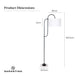 Buy Sarantino Metal Floor Lamp with Marble Base & Off-White Shade discounted | Products On Sale Australia