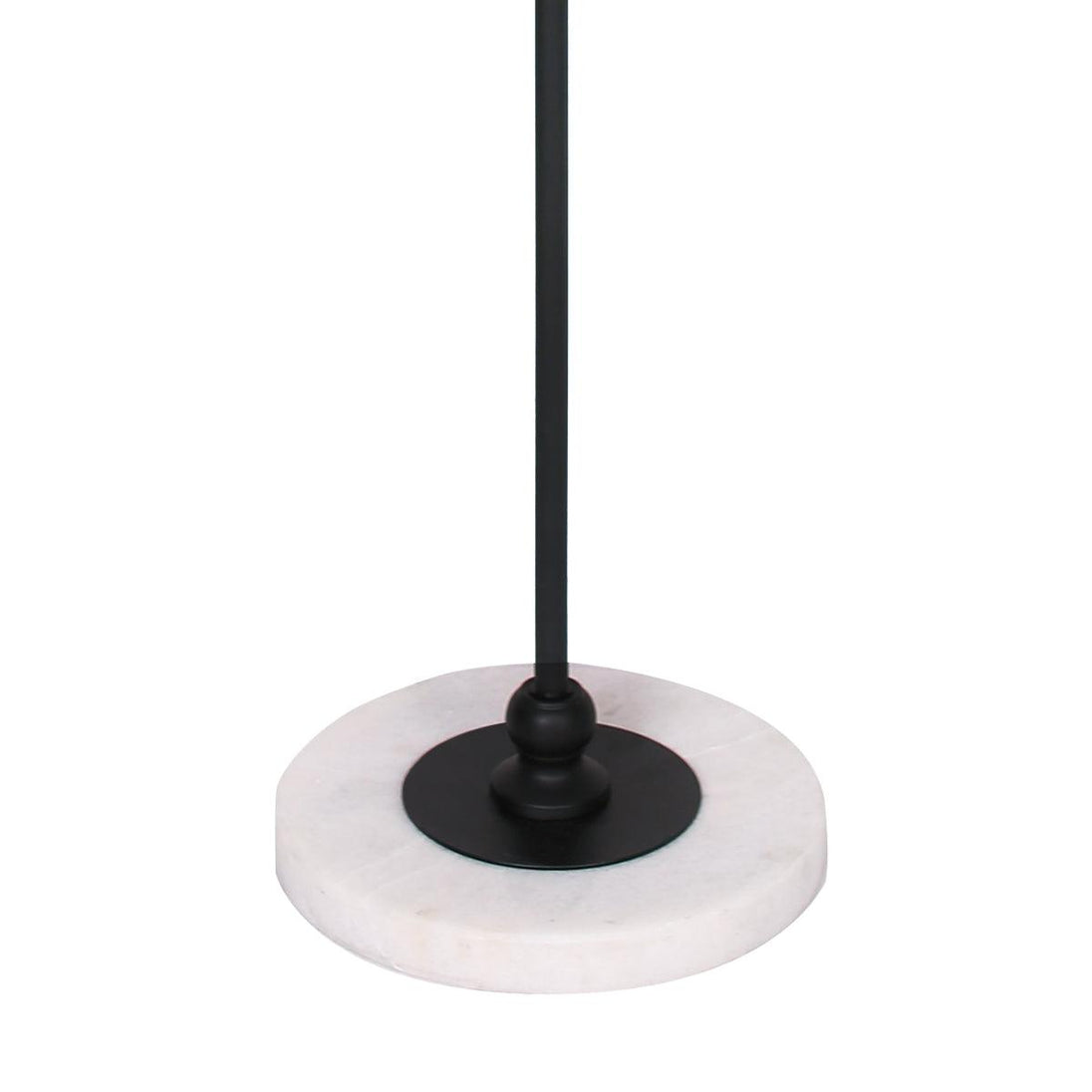 Buy Sarantino Metal Floor Lamp with Marble Base & Off-White Shade discounted | Products On Sale Australia