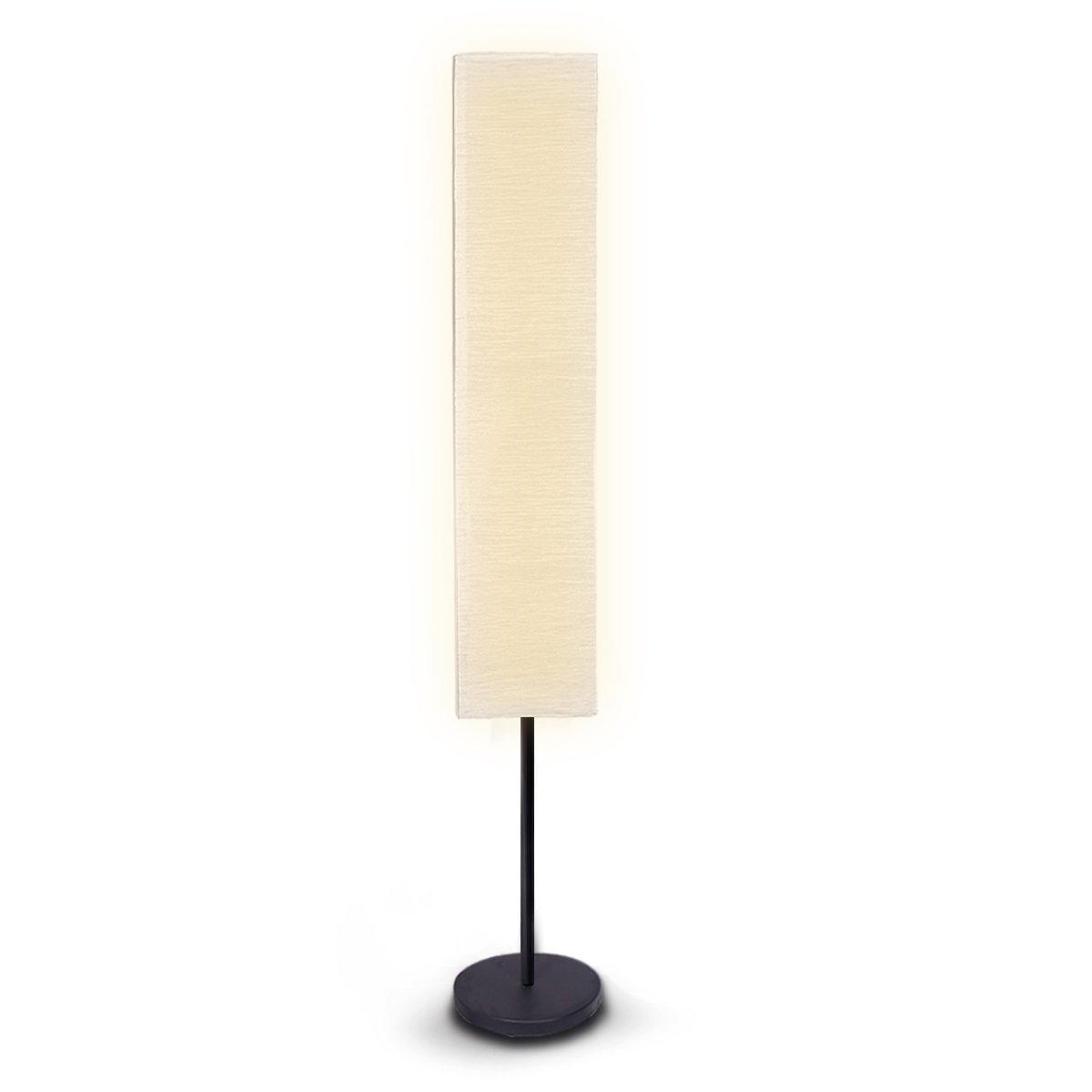 Buy Sarantino Metal Floor Lamp with White Paper Wrinkle Shade Light Stand discounted | Products On Sale Australia