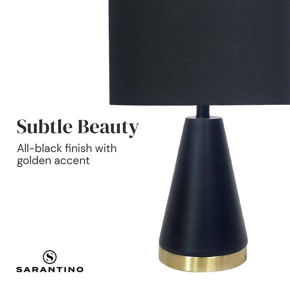 Buy Sarantino Metal Table Lamp in Black and Gold discounted | Products On Sale Australia