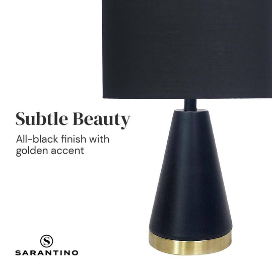 Buy Sarantino Metal Table Lamp in Black and Gold discounted | Products On Sale Australia