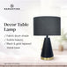 Buy Sarantino Metal Table Lamp in Black and Gold discounted | Products On Sale Australia