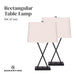 Buy Sarantino Metal Table Lamp Pair Rectangular Shade X Stand discounted | Products On Sale Australia