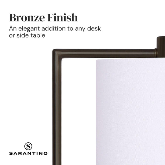 Buy Sarantino Metal Task Lamp with USB Charging Port Bronze Finish discounted | Products On Sale Australia