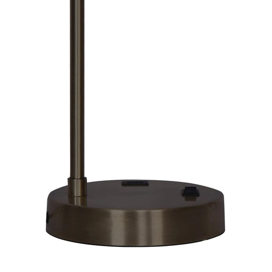 Buy Sarantino Metal Task Lamp with USB Charging Port Bronze Finish discounted | Products On Sale Australia