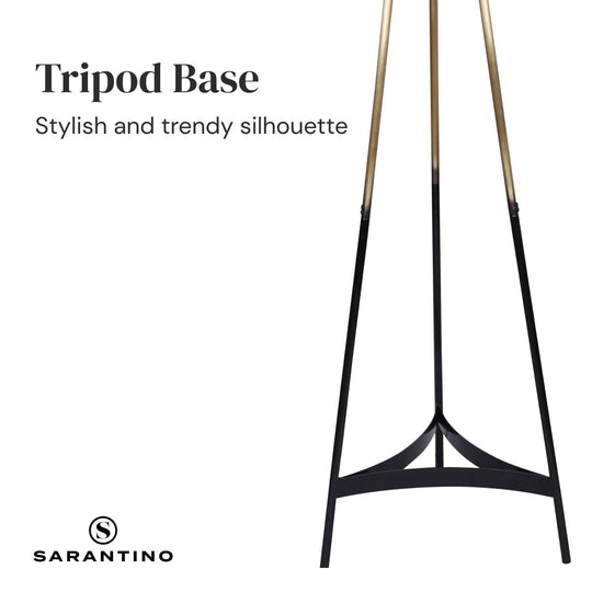 Buy Sarantino Metal Tripod Electric Floor Lamp Gradient Finish discounted | Products On Sale Australia