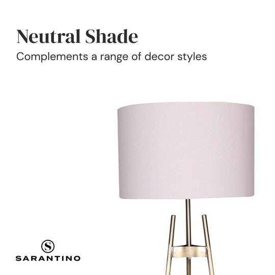 Buy Sarantino Metal Tripod Electric Floor Lamp Gradient Finish discounted | Products On Sale Australia