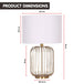 Buy Sarantino Rose Gold Table Lamp with Linen Drum Shade discounted | Products On Sale Australia