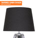 Buy Sarantino Wooden Tripod Table Lamp With Black Taper Fabric Shade discounted | Products On Sale Australia