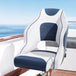 Buy Seamanship Captain Bucket Boat Seats Flip Up Bolster Swivel 15cm Padding Blue discounted | Products On Sale Australia