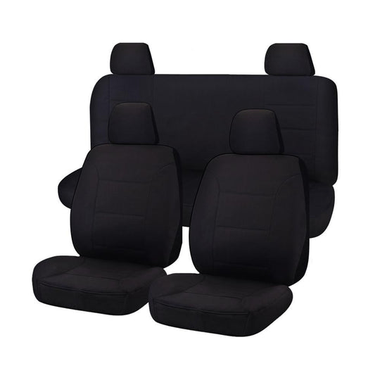 Buy Seat Covers for NISSAN NAVARA D23 SERIES 1-2 NP300 03/2015 - 10/2017 DUAL CAB FR BLACK ALL TERRAIN discounted | Products On Sale Australia