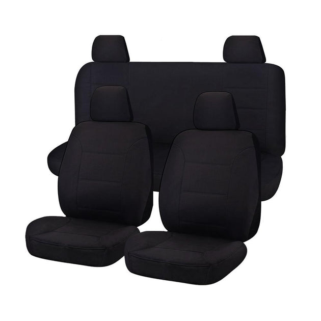 Buy Seat Covers for NISSAN NAVARA D23 SERIES 1-2 NP300 03/2015 - 10/2017 DUAL CAB FR BLACK CHALLENGER discounted | Products On Sale Australia