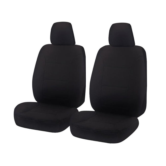 Buy Seat Covers for NISSAN NAVARA D23 SERIES 1-3 NP300 03/2015 - ON SINGLE / DUAL CAB FRONT 2X BUCKETS BLACK ALL TERRAIN discounted | Products On Sale Australia