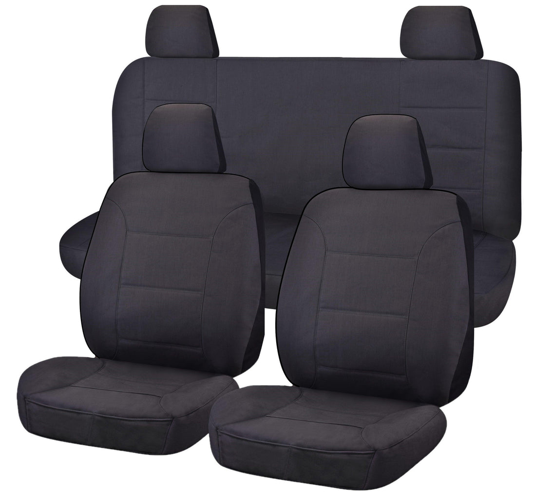 Buy Seat Covers for NISSAN NAVARA D23 SERIES 3 NP300 11/2017 - 11/2020 DUAL CAB FR CHARCOAL ALL TERRAIN discounted | Products On Sale Australia