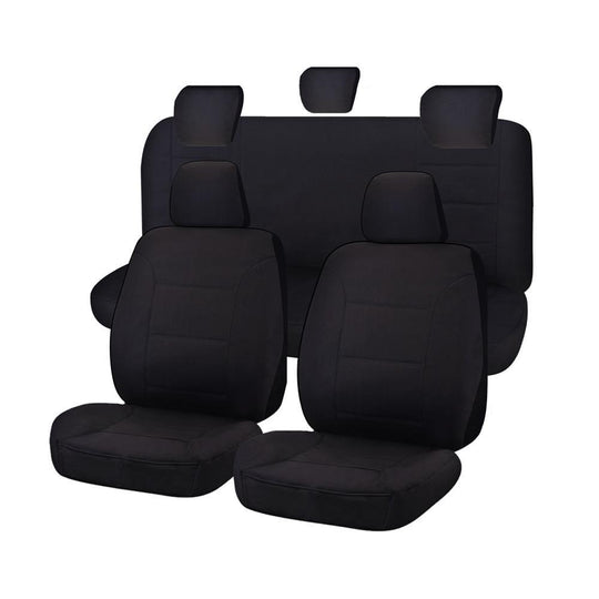 Buy Seat Covers for TOYOTA HILUX SR - SR5 4X4 KUN26R - GGN25R 04/2005 - 06/2015 S DUAL CAB UTILITY FR BLACK ALL TERRAIN discounted | Products On Sale Australia