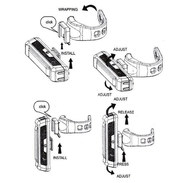 Buy Set USB Rechargeable LED Bike Front Light headlight lamp Bar rear Tail Wide Beam discounted | Products On Sale Australia