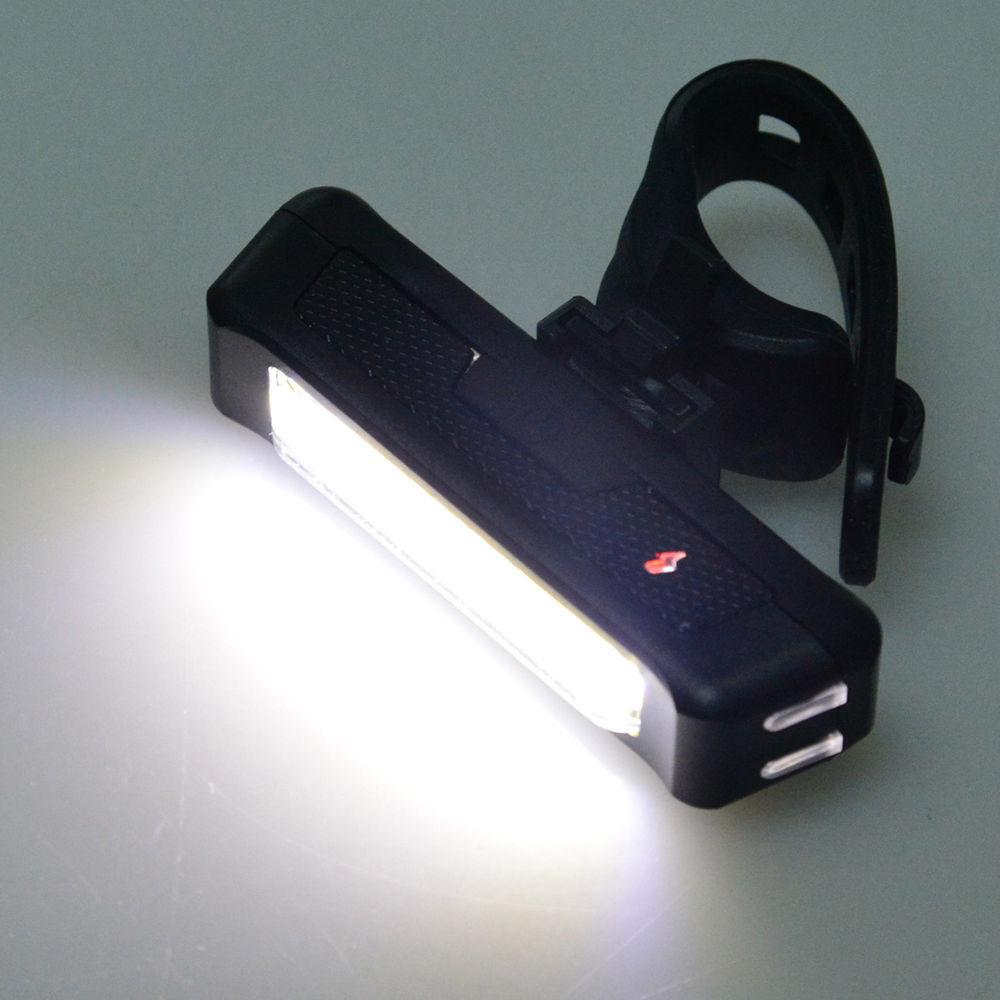 Buy Set USB Rechargeable LED Bike Front Light headlight lamp Bar rear Tail Wide Beam discounted | Products On Sale Australia