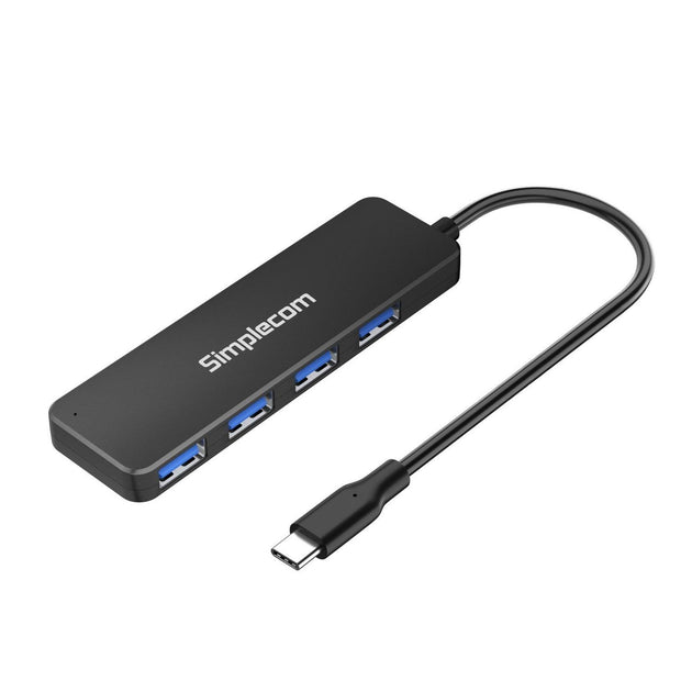 Buy Simplecom CH340 Compact USB-C to 4 Port USB-A Hub USB 3.2 Gen1 discounted | Products On Sale Australia