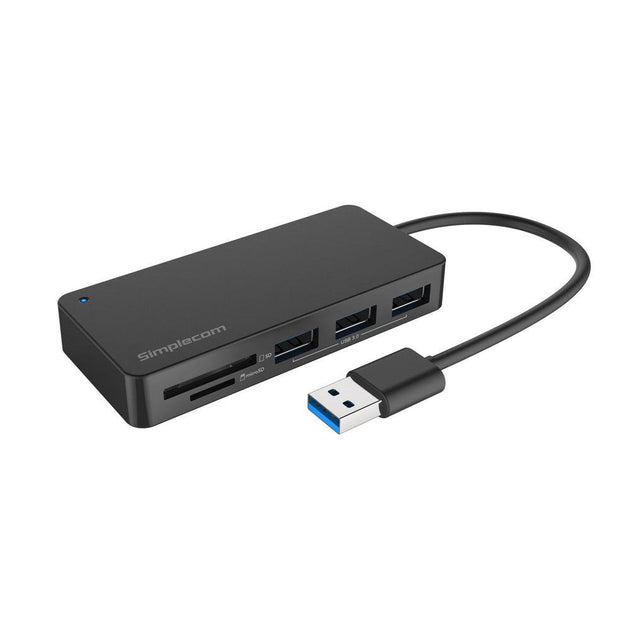 Buy Simplecom CH368 3 Port USB 3.0 Hub with Dual Slot SD MicroSD Card Reader discounted | Products On Sale Australia