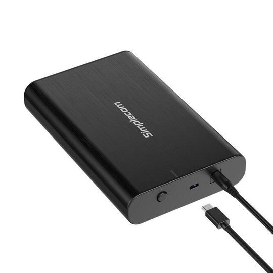 Buy Simplecom SE331 Aluminium 3.5'' SATA to USB-C External Hard Drive Enclosure USB 3.2 Gen1 5Gbps discounted | Products On Sale Australia